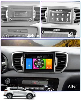 

OTOJETA Car Radio Android 10 GPS Navigation for Kia Sportage 2017 HeadUnit Stereo USB Aux Bluetooth Camera Multimedia Full Touch