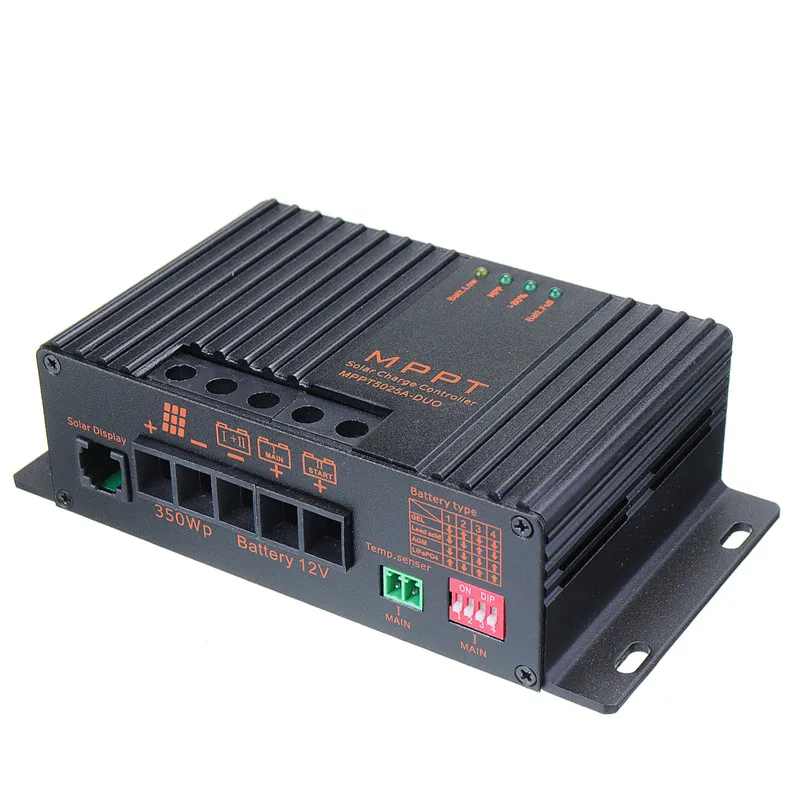 MPPT5025A DUO MPPT 25A 12V контроллер солнечного заряда с ЖК солнечным регулятором для