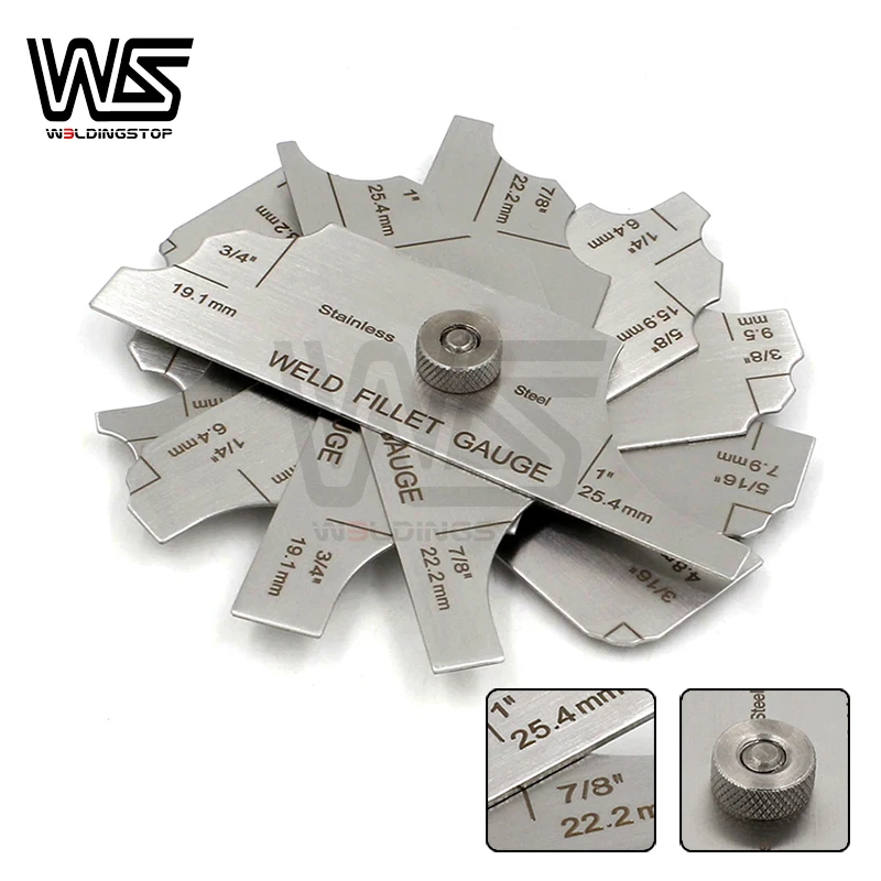 Mg11 Welding Fillet Gage Inspection Welding Gauge Soldering Ruler (metric&standard) Gauges