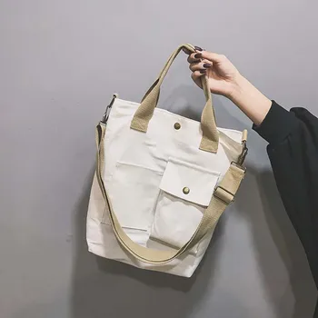 

Women Bag Fashion 2020 Women Canvas Handbag Female Cross Body Shoulder Bags Women Bag Casual Shopping Bag Laptop Bag Female Bag