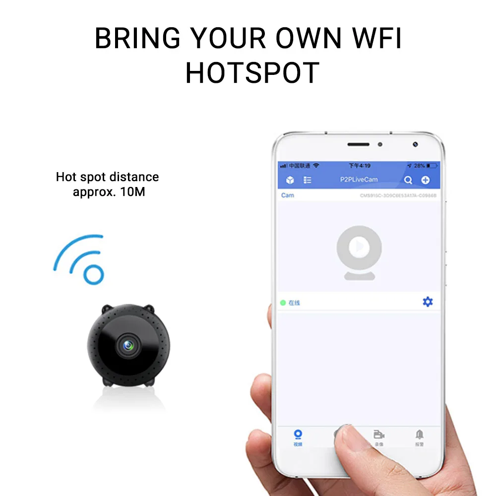 2020 Новый Wi Fi мини Камера Ночное видение 1080P Видеоняни и радионяни Беспроводной