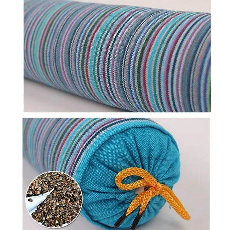 Stripe Yoga Cervical Pillow Old Coarse Cloth Buckwheat Pillow Health Care Stick Pillow Cervical Physiotherapy Neck Pillow 4