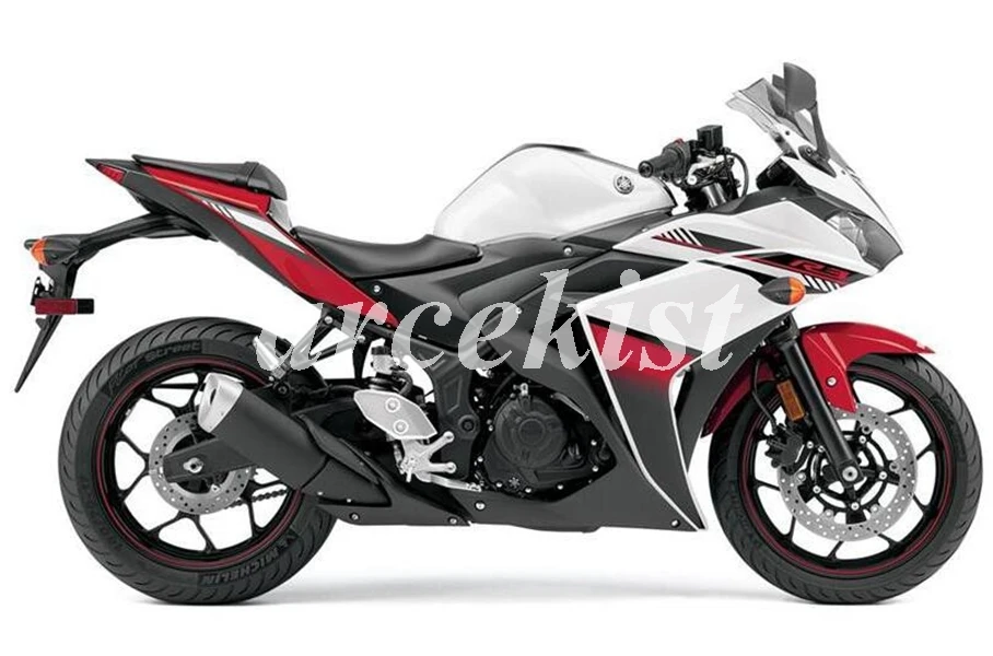 

OEM Quality New ABS Full Fairings kit for YAMAHA YZF-R3 14 15 16 YZF-R25 R3 R25 2014 2015 2016 2017 Body set Cool Red white