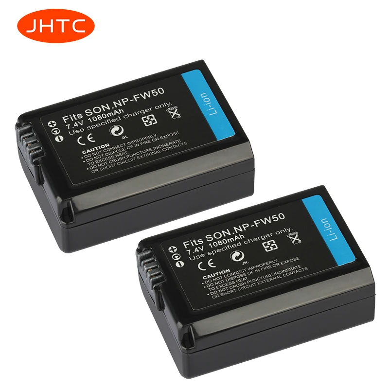 Baxxtar Pro (2x) vervanging voor accu Sony NP-FW50 (echt 1080mAh) met Infochip