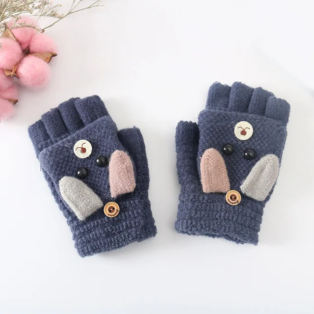 2021 New Parent-child Gloves Warm Autumn Winter Cute Cartoon Kids Girls Boys Mittens Warm Flip Gloves Children Christmas Gift ergo baby accessories Baby Accessories