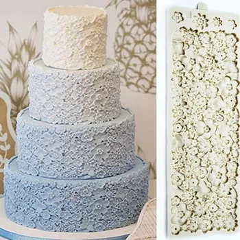 

Large Flower Lace Pattern DIY Silicone Mold Bakeware 3D Fondant Cake Decorating Tools Sugarcraft Tool Baking Tools For Cakes
