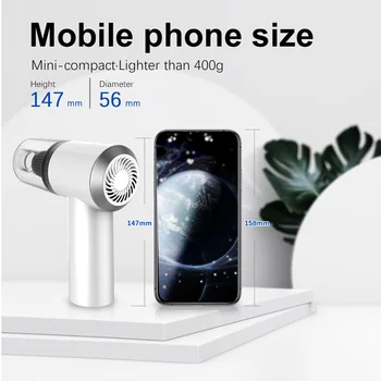 

Mini Wireless Car Vacuum Cleaner Portable Wet Dry Dual Use Handheld Auto Vacuum Cleaner for Car Interior & Home Cleaning