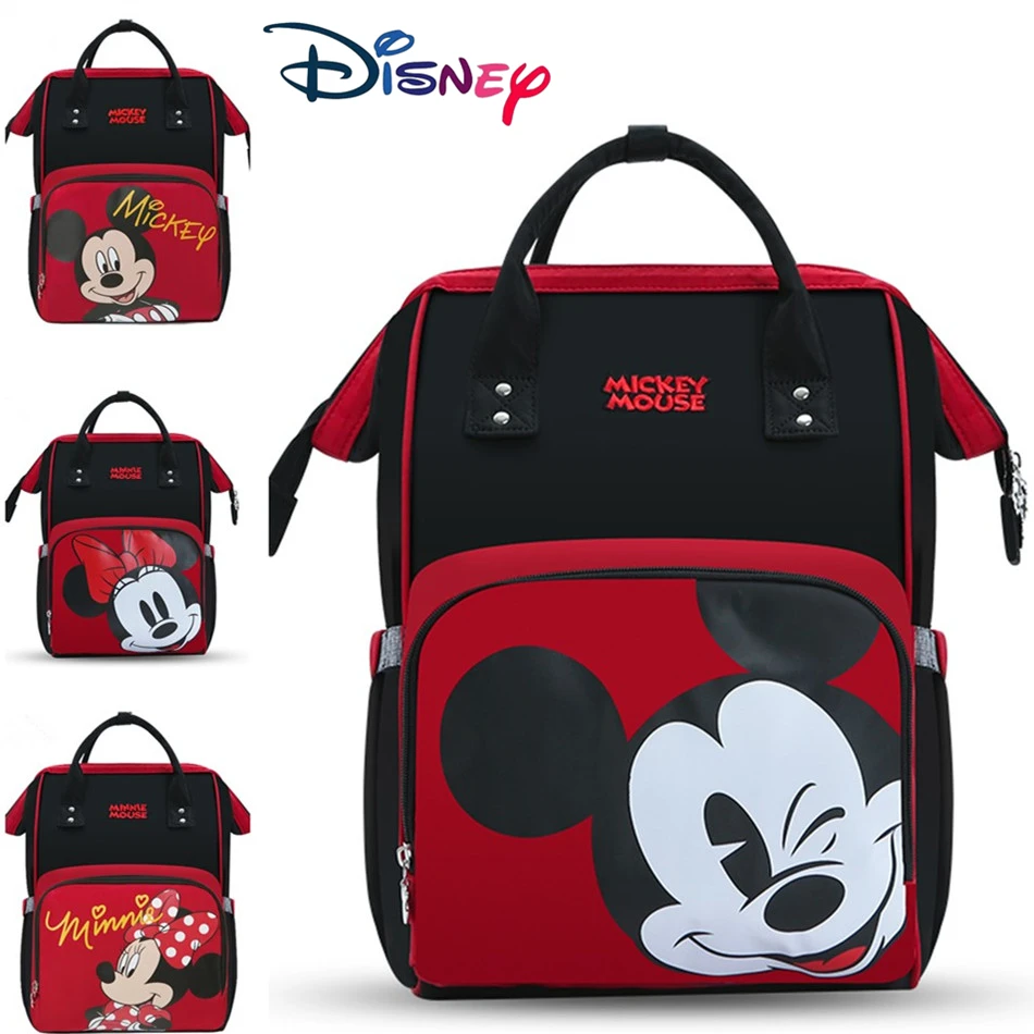 Disney мягкий подгузник сумки бутылка молока изоляции рюкзак коляска сумка для