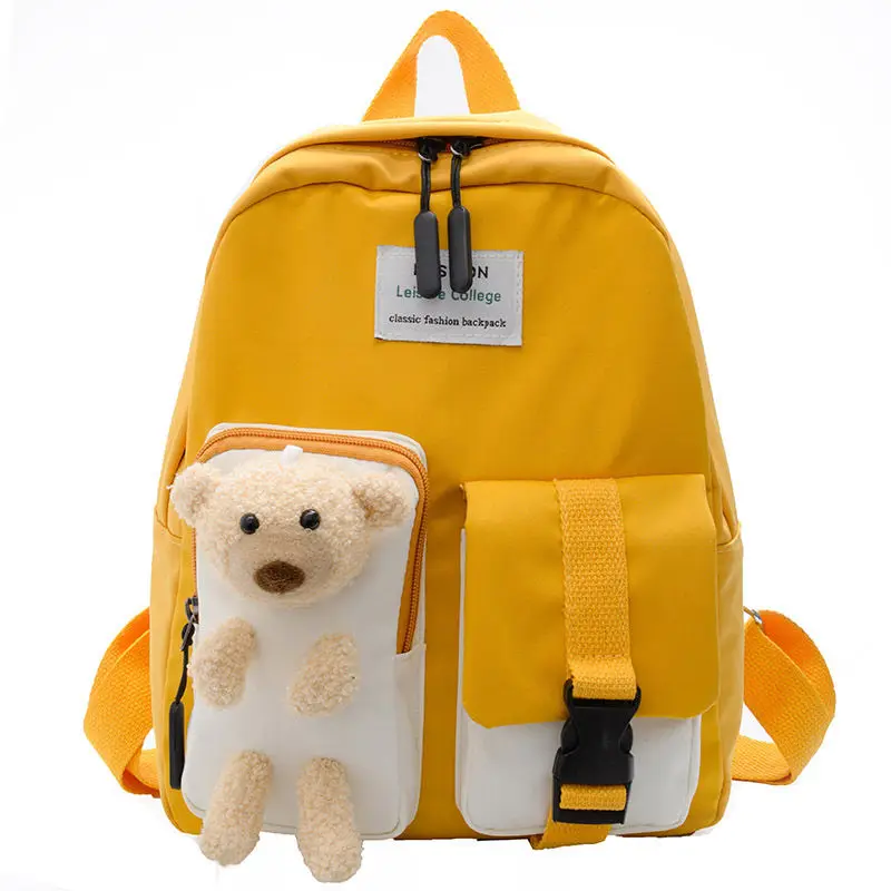 Bear Backpack Book-Bags Schoolbag Kindergarten Kids Cartoon Children Girls Student New