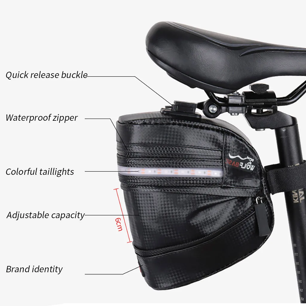 Bicycle Bag Waterproof MTB Bike Cycling Rear Seat Saddle Bag Tail Bag Bicycle Accessories Ciclismo#D7