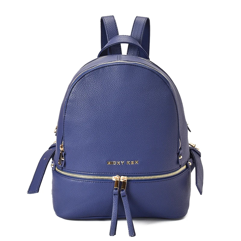 Летний роскошный женский рюкзак с сумочкой женская сумка из искусственной кожи с тиснением школьная сумка высокого качества для подростков дорожная сумка - Цвет: blue