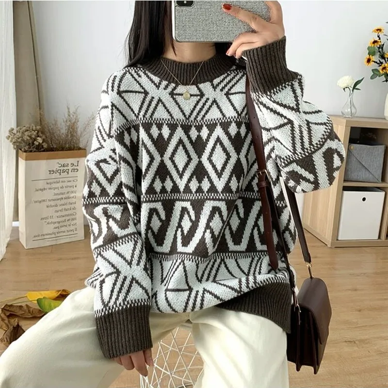 Women Sweaters 2020 Autumn Winter Tops Korean Slim Pullover Knitted Sweater Jumper Soft Warm Pull Femme |