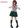 My Hero Academia Female Nejire Hado Summer School Uniform Cosplay Costume with Vest and Tie ► Photo 1/6