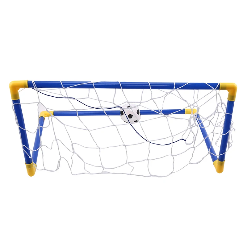 Football Goal Post Net With Pump Toy Indoor Outdoor Soccer Sport Games Mini Training Practice Set For Kids Children
