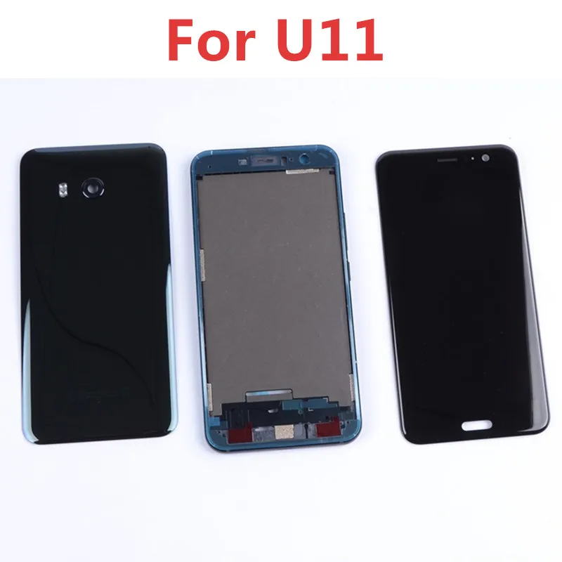 

Full Middle Bezel Frame Front Housing Cover For HTC U11 LCD Display Touch Screen Digitizer Assembly Replacement Repair Parts