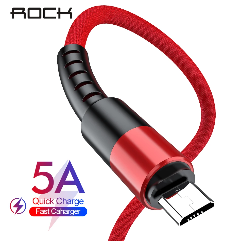 ROCK Micro USB кабель для быстрой зарядки и синхронизации данных зарядный кабель для Xiaomi Redmi Note 5 Pro samsung huawei мобильный телефон Android