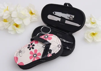 

(5sets/Lot)FREE SHIPPING+Flip-Flop With Flower Design Manicure Sets Bridal Shower Favors Pedicure Kit Sets