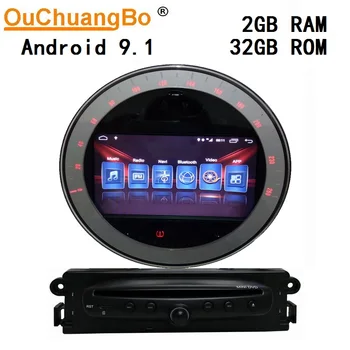 

Ouchuangbo gps radio multimedia player for mini Clubman R55 R58 R56 2006-2013 black with Android 9.1 system 2GB+32GB