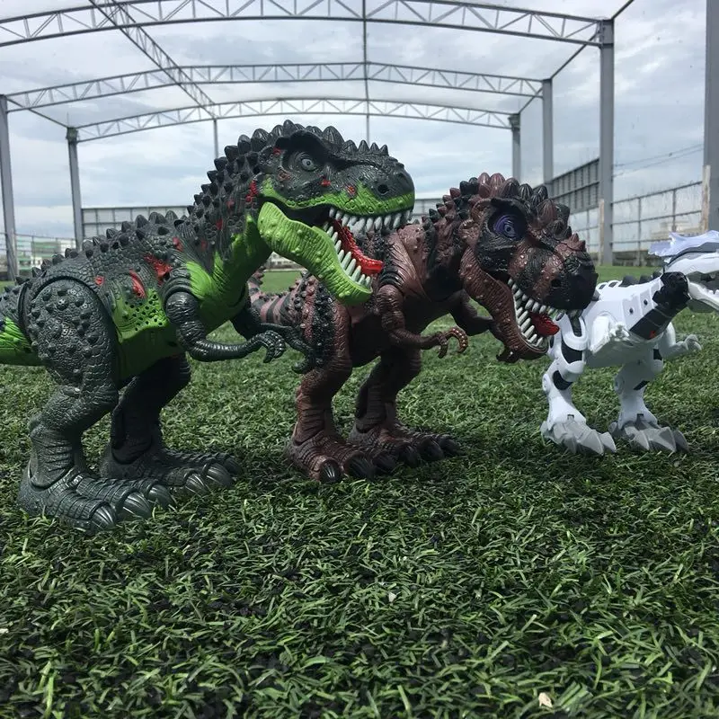 Отложите яйца ходячих T-Rex 6689 модель Светильник динозавр игрушка электрический динозавр комбинация яйцо игрушка