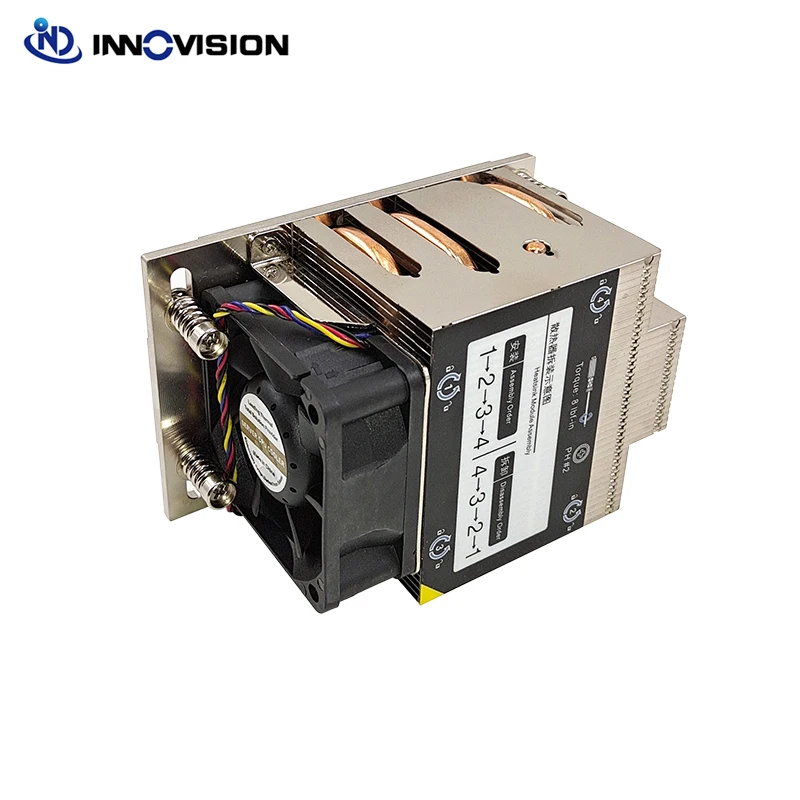 Amd Sp3 Cpu Heaisink Server pc Cooler com Ventilador de Alta Velocidade para Epyc 7601 Etc. Novo Lga4049 2u Ventiladores e resfriadores - Imagem 4