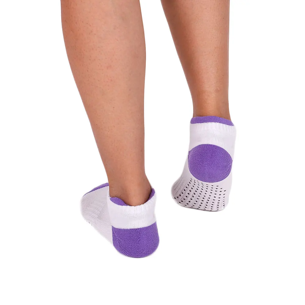 Purple Нескользящие носки для йоги, Нескользящие нескользящие носки для фитнеса, профессиональные нескользящие носки - Цвет: Purple