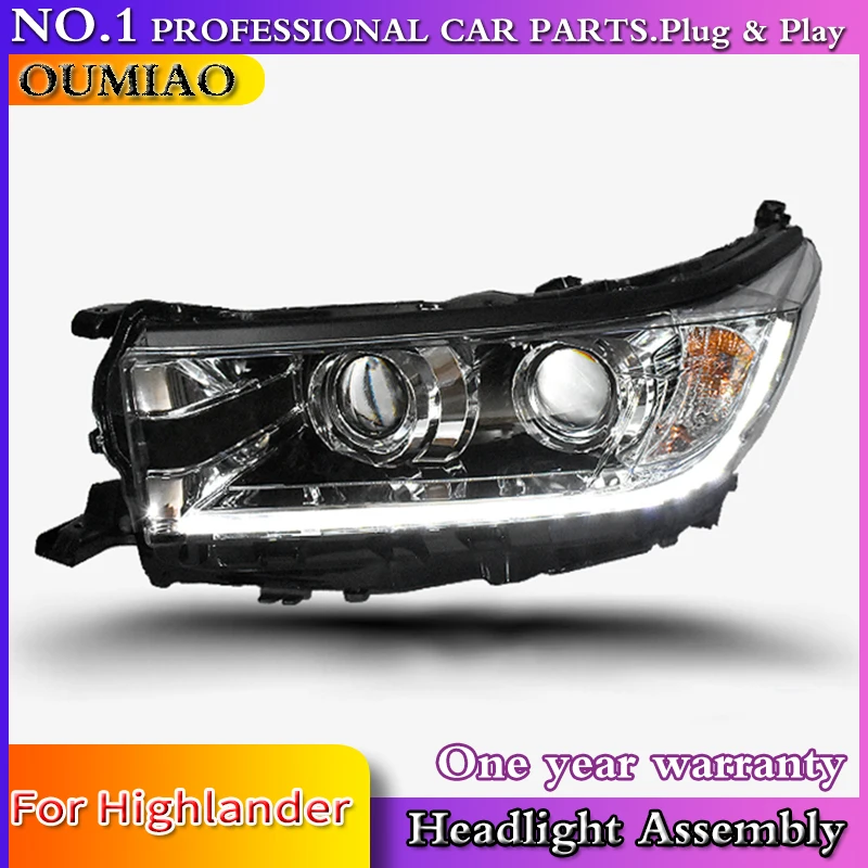 ^Cheap car accessories for Toyota Highlander Headlights 2018 New Kluger/highlander ALL LED Headlight LED DRL Dynamic turn signal