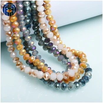 

Glass Beads 8mm Rondelle Crystal Beads Faceted Wholesale Beads for Jewelry Making