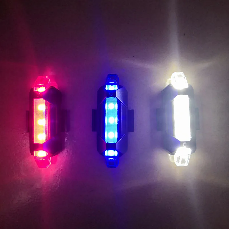 Perfect Bicycle Light USB Rechargeable Bike Tail Lights LED Bicycle Taillight Lamp Warning Bike Light Flashlight Cycling Accessories 5