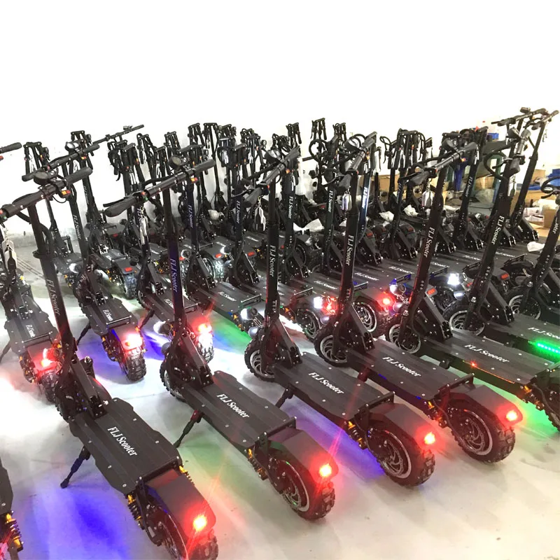 Best FLJ 11inch Off Road Electric Scooter 60V 3200W  Strong powerful New Foldable Electric Bicycle bike motorcycle scooters 5