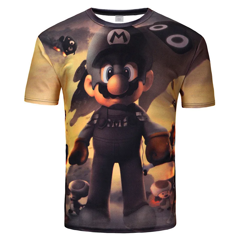 

2019 Newest Cartoon 3D Print Animal Cool Funny T-Shirt Men Short Sleeve Summer Tops T Shirt Tshirt Male Fashion T-shirt male 4XL