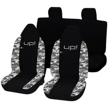 ASIENTOS PARA AUTOMÓVILES VOLKSWAGEN ARRIBA camisas BICOLOR NEGRO CAMUFLAJE CLARO