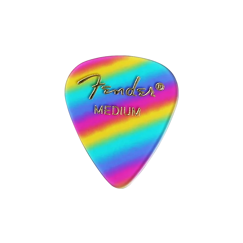 1 шт. Fender гитарные палочки s Электрическая гитара pick красочные радужные Акустические музыкальные палочки s Zebra Полосатые гитарные аксессуары Запчасти - Цвет: A Medium 0.68mm