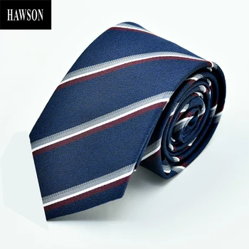 

HAWSON Wide Blue Striped Tie for Men, Mens 7cm Arrow Necktie, Formal Narrow Neck Tie for Male Adult Goods for Men