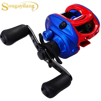 

Sougayilang 13+1BB Baitcasting Fishing Reel Max Drag Power 8kg Aluminum Spool Reel Carp Fishing Wheels Fishing Tracking