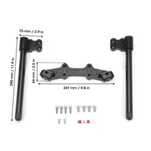 Для YAMAHA MT07 руль MT-07 FZ-07 MT 07 аксессуары для мотоциклов Регулируемая рукоятка с зажимом комплект