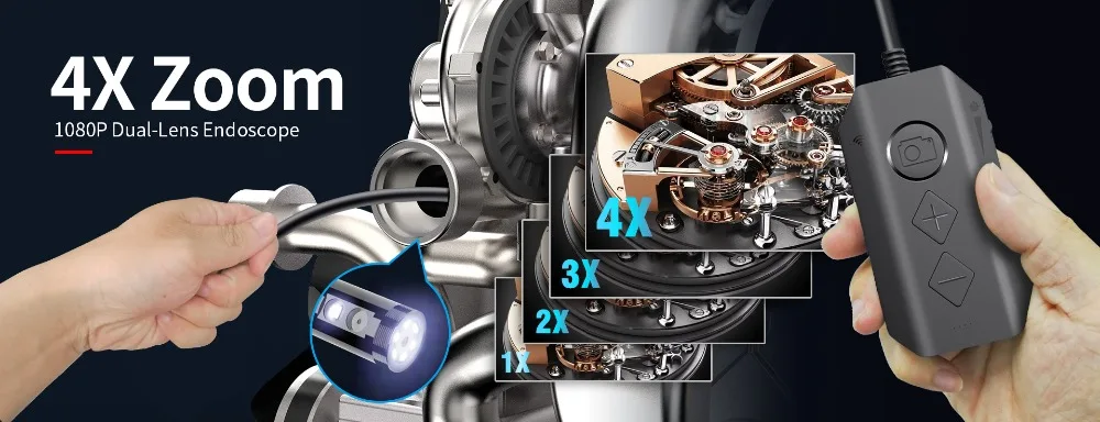 Endoscope Camera Wireless Endoscope 2.0 MP HD Borescope Rigid Snake Cable for IOS iPhone Android Samsung Smartphone PC - Famidy.com