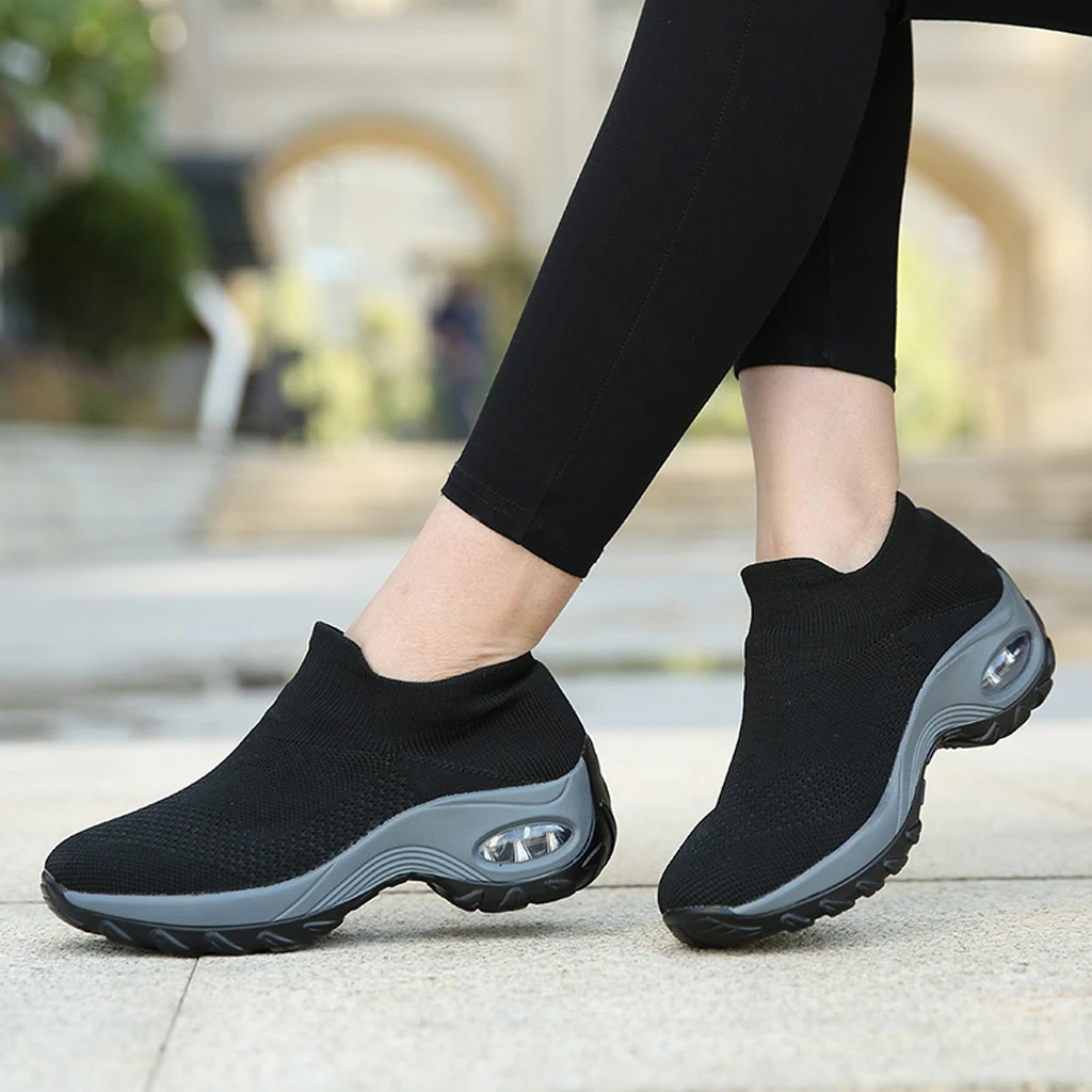 wedge sock sneakers