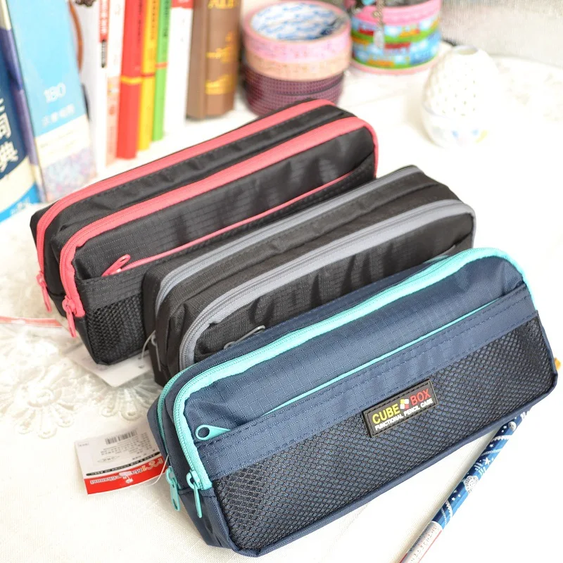 

Korean-style Simple Multi-functional Large-Volume Layered Pencil Case Primary School STUDENT'S Learning Supplies Stationery Box
