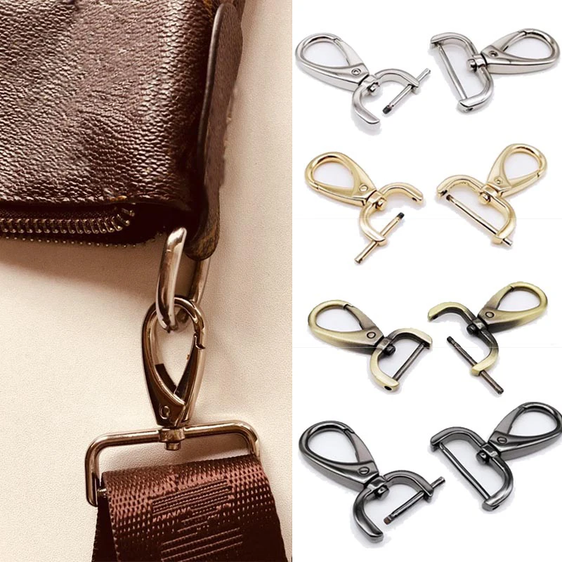 Uds Metal desmontable gancho gatillo Clips hebillas de correa de cuero/cinturón llavero correas de Pet Correa ganchos 2 tamaños