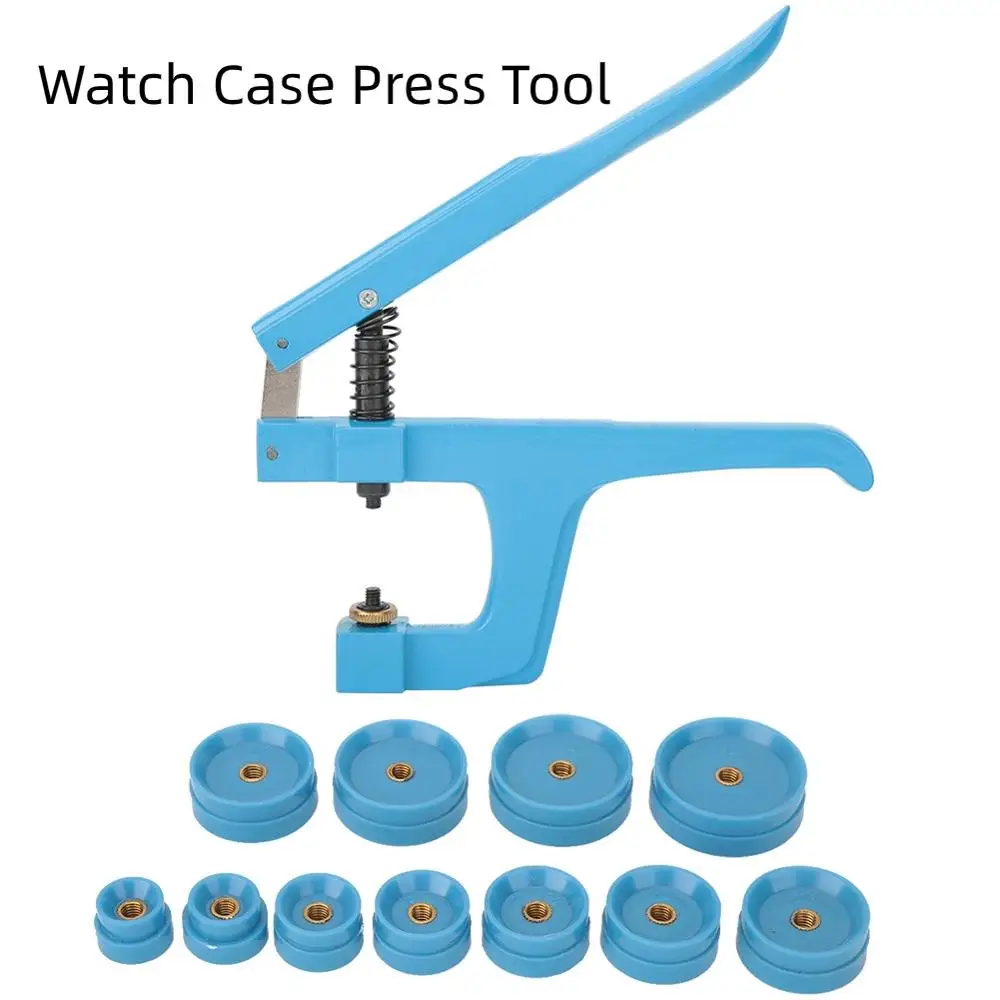 

Watch Case Press 9 Dies Watch Crystal Front Back Case Cover Screw Press Presser Close Closer Watchmaker Watch Repair Tool Kit