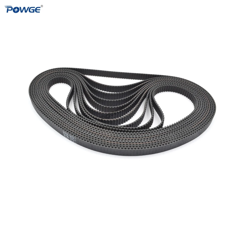 POWGE 2MGT 2 м 2GT синхронный ремень ГРМ длина шага 350/358/360/370/376 Ширина 3/6/9/15 мм зубов 175 179