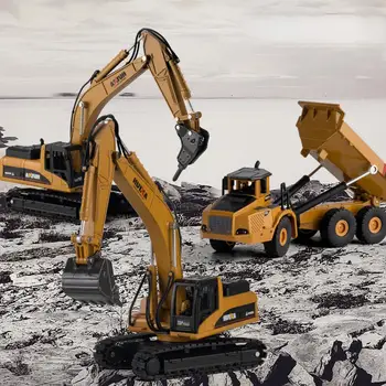 

LeadingStar Alloy Engineering Car Model without Electric Excavator Alloy Toy For children