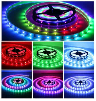 

5M WS2801 2801 LED Strip 32 LEDs/M RGB Waterproof Individually Addressable Full Color WS2801 Chip IP67 DC5V