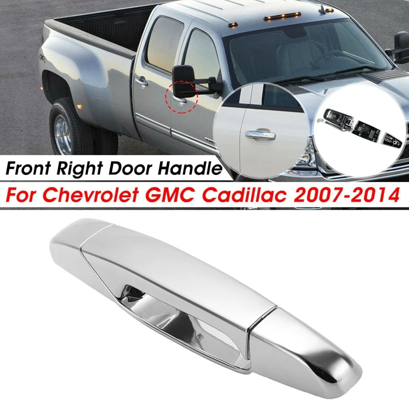 Left Driver Side Rear Exterior Door Handle Chrome 22738725 For Chevy GMC Pickup
