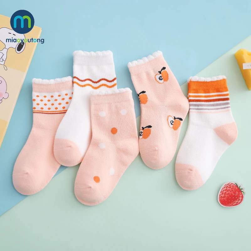 

Quality Cotton Baby Boy Children's Socks For Girls Newborn Accessories Socks With Pattern For Babies From 0 to3 Year Miaoyoutong