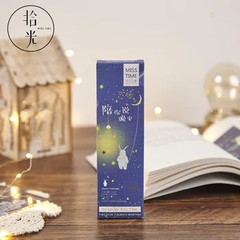 

Mohamm 30PCS 40mm x 150mm New Moon Poet seriesbookmarks Student literature fresh DIY message blessing card 30 sheets 4
