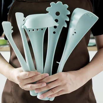 

4 Pcs/set Kitchen Cookware Set Nonstick Silicone Spatula Spoon Oil Brush BBQ Clip Kitchen Utensils DIY Baking Tools