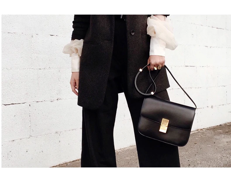 Женская сумка высокого качества из натуральной кожи, брендовая дизайнерская сумка через плечо, Классические женские сумки-мессенджеры