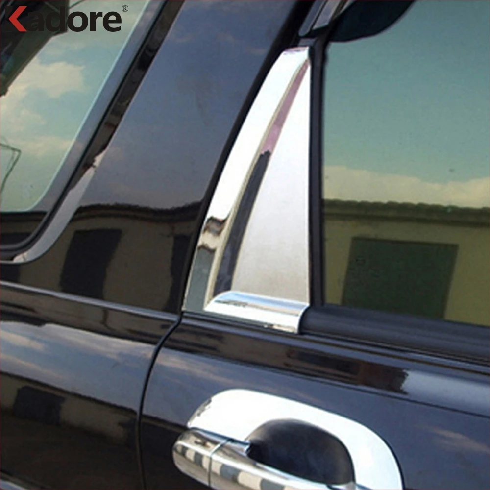 Rear Window Pillar Trim Cover For KIA Sportage 2007 2008 2009 2010 Chrome Trunk Triangle Trims Molding Car Styling | Автомобили и