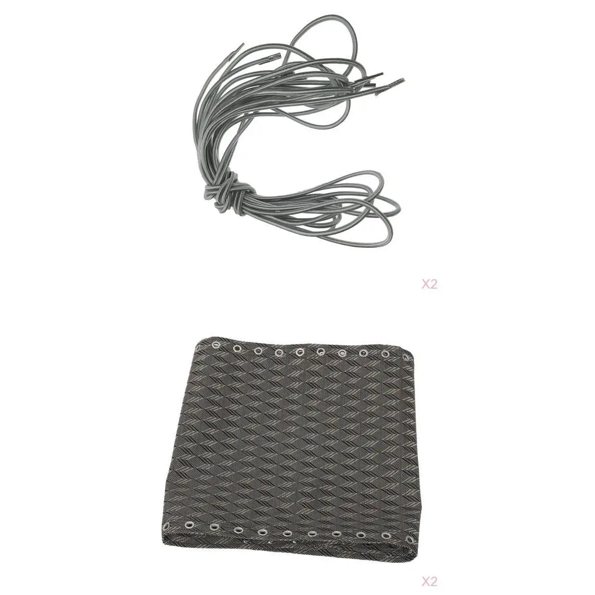 2 Piece Replacement Fabric Cloth and 8 Pieces Laces for Zero Gravity Chair, Patio Lounge Couch Folding Leisure Recliners